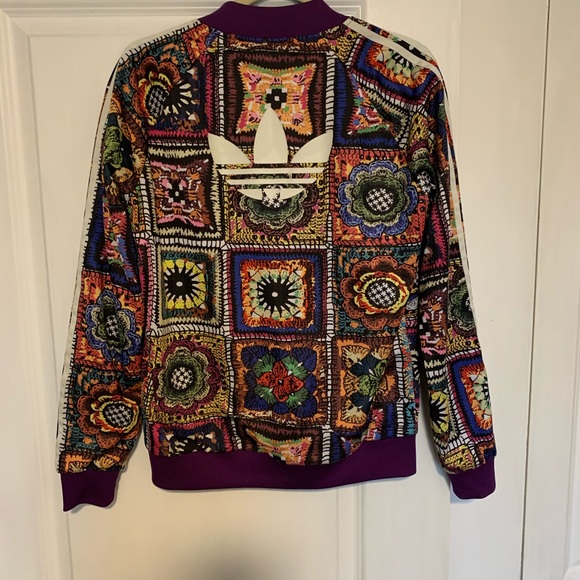 EUC Adidas Originals Colorful Jacket.  Size medium - Picture 2 of 3